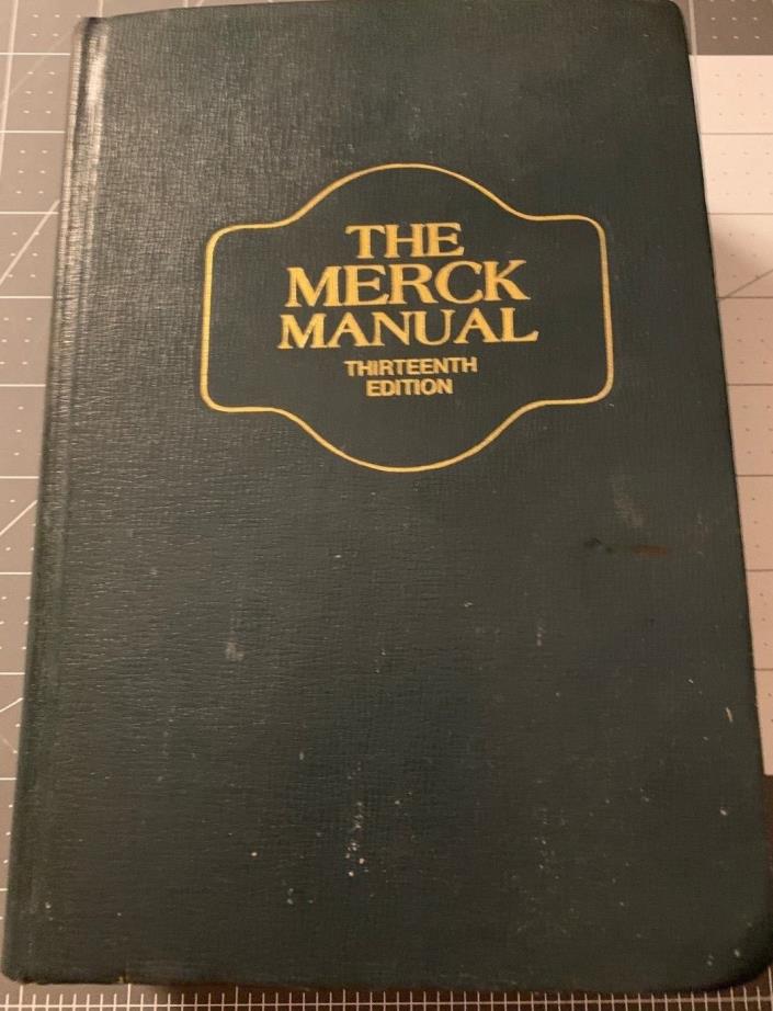 The Merck Manual Of Diagnosis And Therapy Thirteenth 13th Edition Hardcover 1977