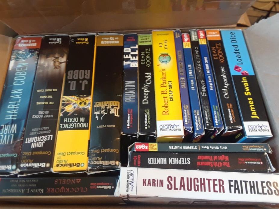 Large Lot of Random Box of Used Audio Books