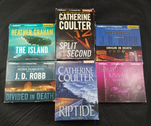 6 unabridged CD suspense audio books Rob Howard Coulter Graham