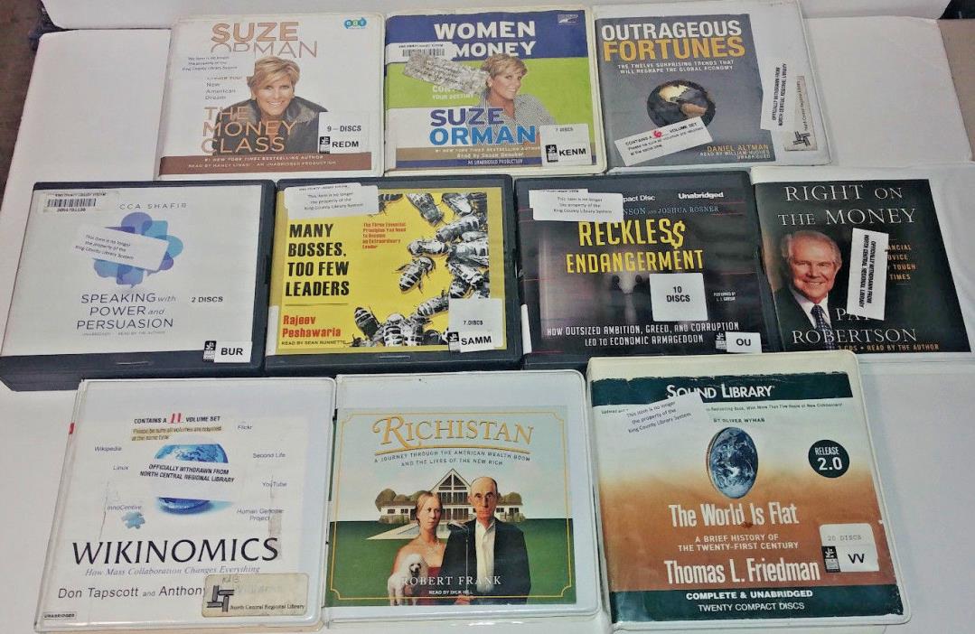 Business Audio Books Lot of 10 on CD FREE SHIPPING  A-10