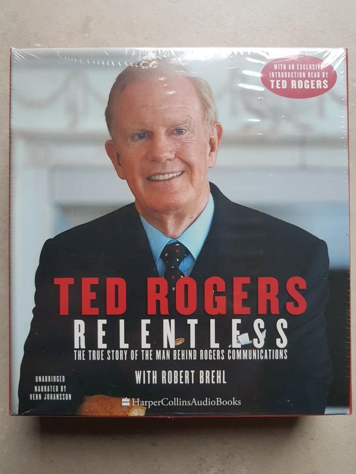 Ted Rogers Relentless - biography - audiobook - CD - FACTORY SEALED - STORY