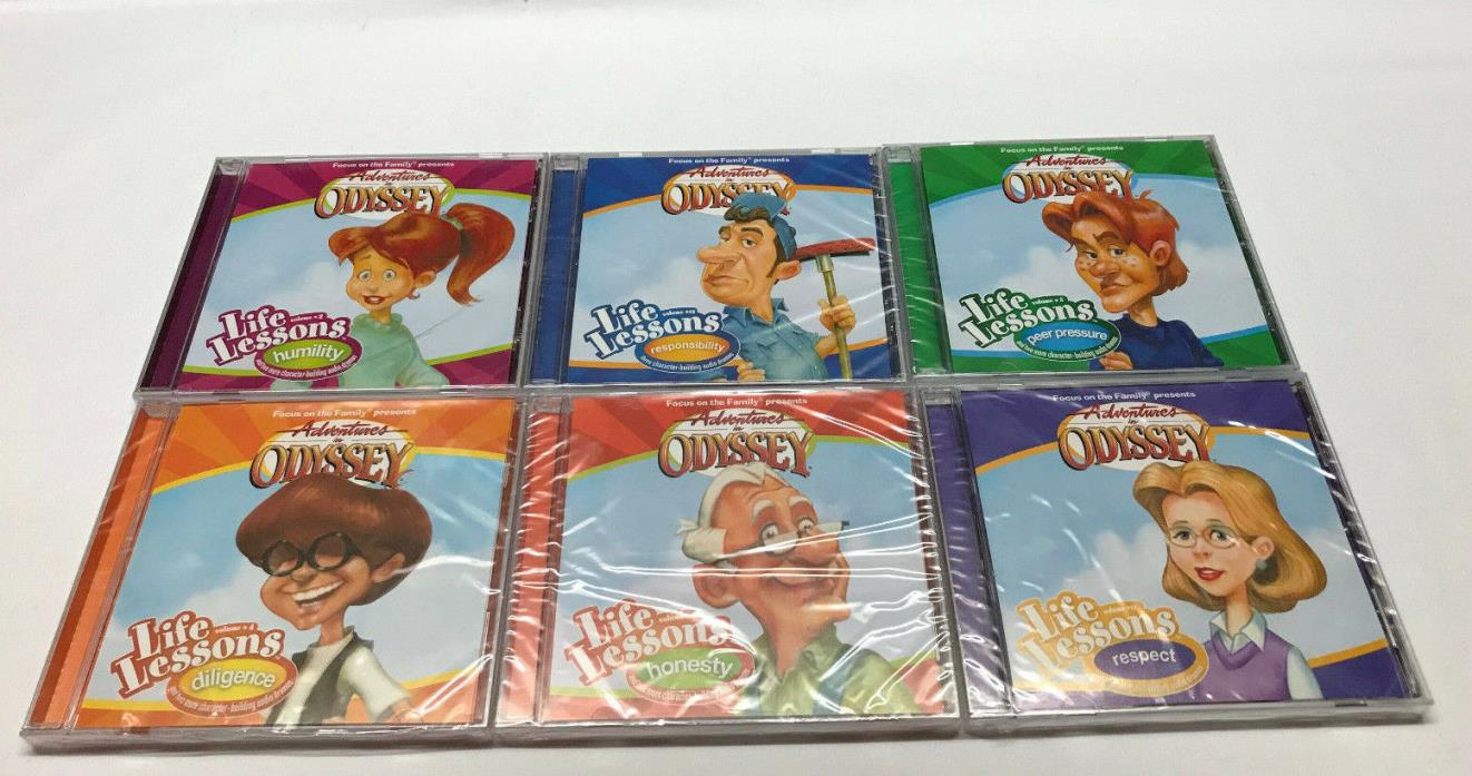 6 CD Life Lessons Adventures in Odyssey Respect Honesty Responsibility Humility