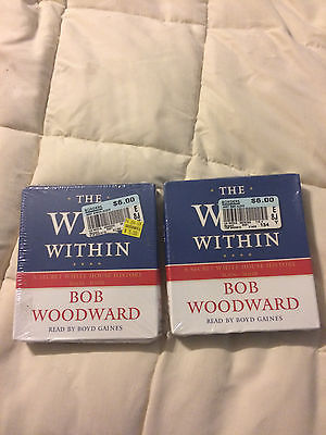 2 NEW THE WAR WITHIN BOB WOODWARD AUDIOBOOK BOOK ON CD LOT!