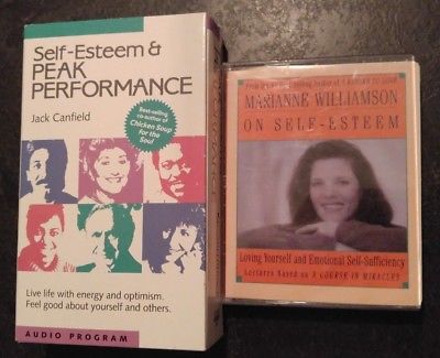 Self Esteem & Peak Performance by Canfield - Williamson - Audio Book Lot Set!!
