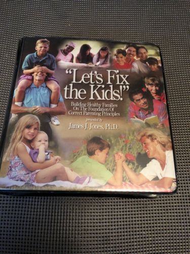 Let's Fix The Kids Healthy Families Parenting 16 CD Set James Jones