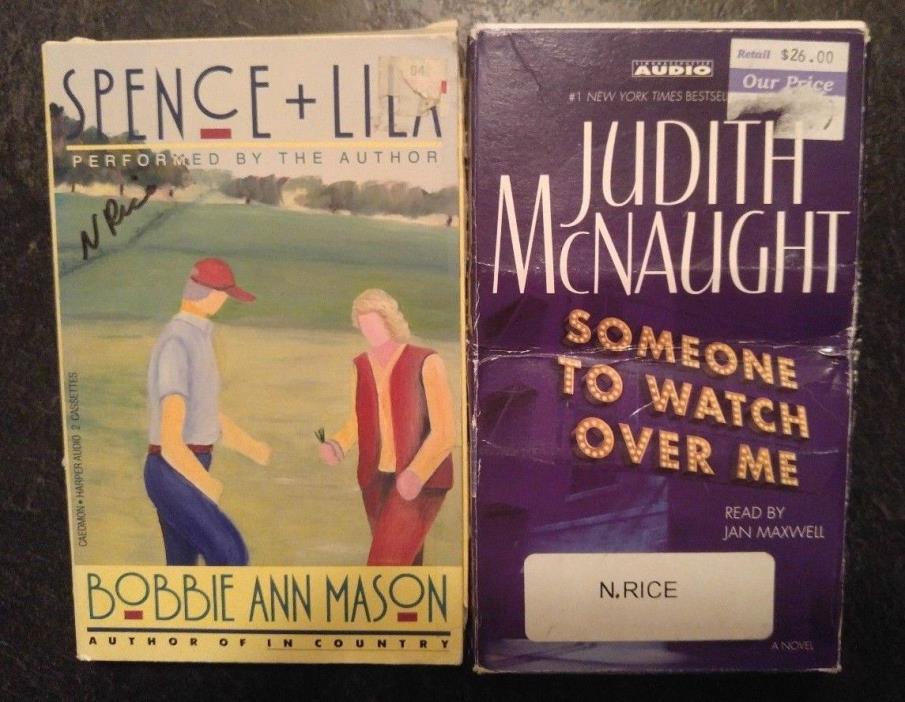 Spence & Lila - Someone to Watch Over Me - 2 Audio Book Lot Set - Fast Ship!