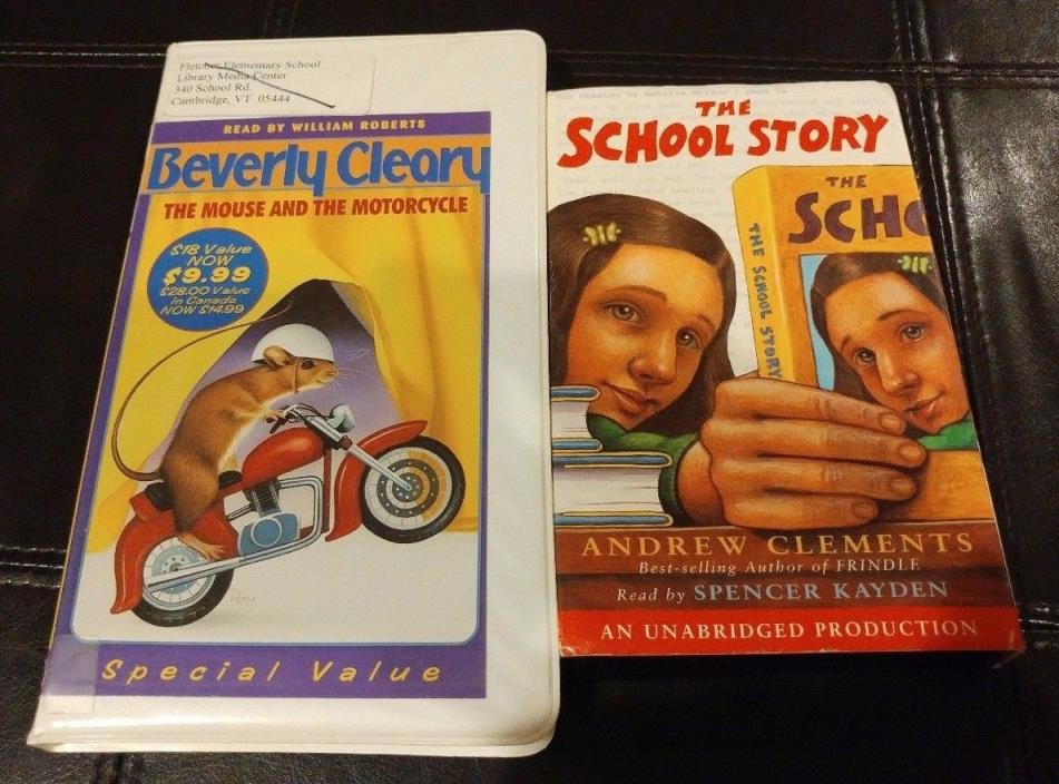 Cleary: Mouse and the Motorcycle & Clements: The School Story - 2 Audio Books!