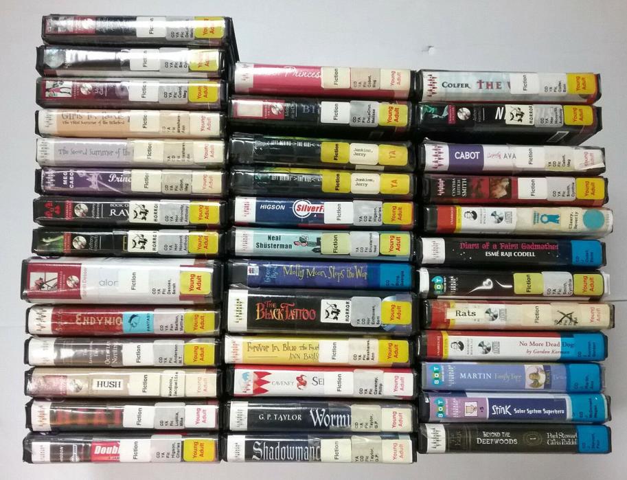 Lot of 38 Audiobooks on Cd Young Adult/Childrens Books Ex Library