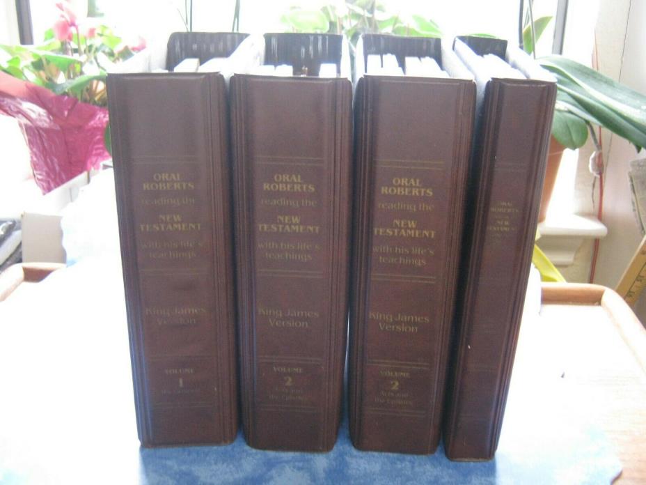 ORAL ROBERTS READING THE NEW TESTAMENT Cassette KJV Volumes 1,2,3,+ Revelation