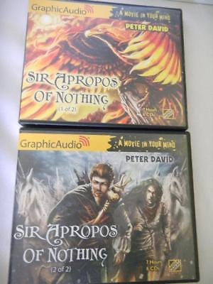 Sir APROPOS of NOTHING 1 & 2 by Peter David 12 CDs Graphic Audio Books