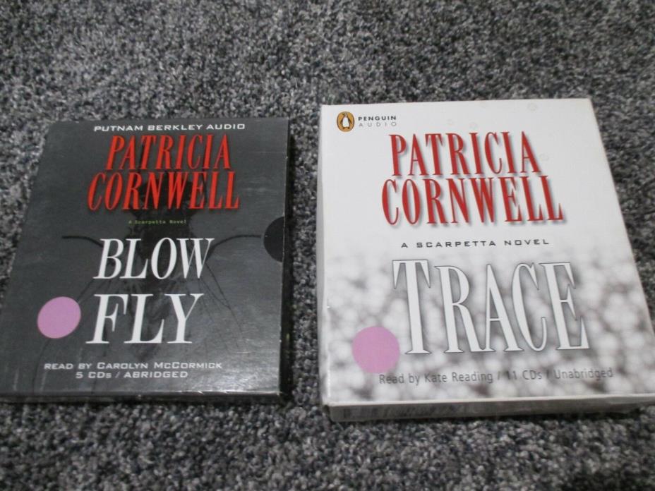 Patricia Cornwell  Audio CD Book Lot Trace, Blow Fly