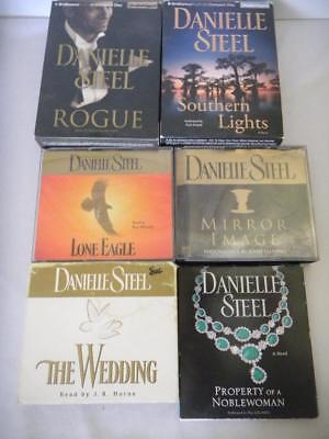 6 Danielle Steele CD AUDIO BOOKS The Wedding SOUTHERN LIGHTS Lone Eagle ROUGE