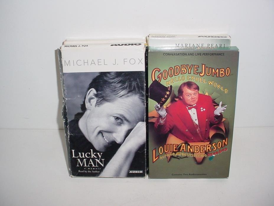 Lot of 4 Autobiography Cassette Tape Audio Books