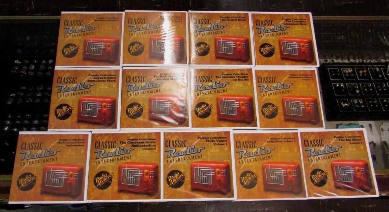 13 Classic RADIO Entertainment Radio Archives Premier Collection CD Sets 118 CDs