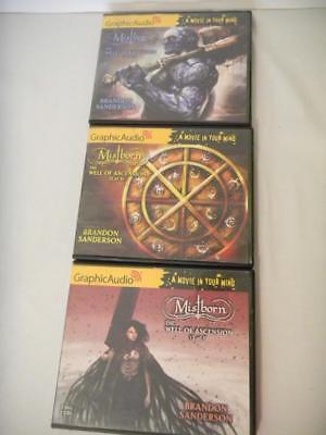 MISTBORN The Well of Ascension  #2 1-3  Brandon Sanderson GRAPHIC AUDIO Books