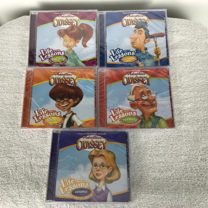 5 CD Life Lessons Adventures in Odyssey Respect Honesty Responsibility Humility