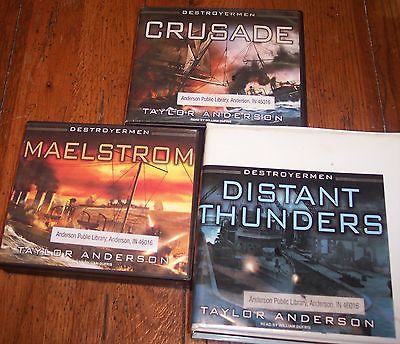 4 Unabridged (Almost) Destroyermen Audiobooks by Anderson CD: Books 2, 3, 4, & 7