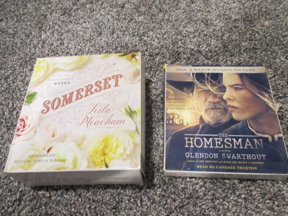 LOT OF 2 CD AUDIO BOOKS Romance Homesman Somerset