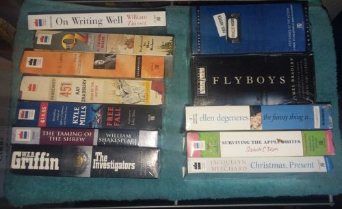 Lot Of 12 Cassette/Tape Audiobooks (8 Are New & Sealed)
