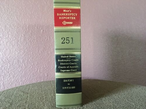 VOLUME 1-277 LAW BOOKS SET, LAW LIBRARY .WEST BANKRUPTCY REPORTER,