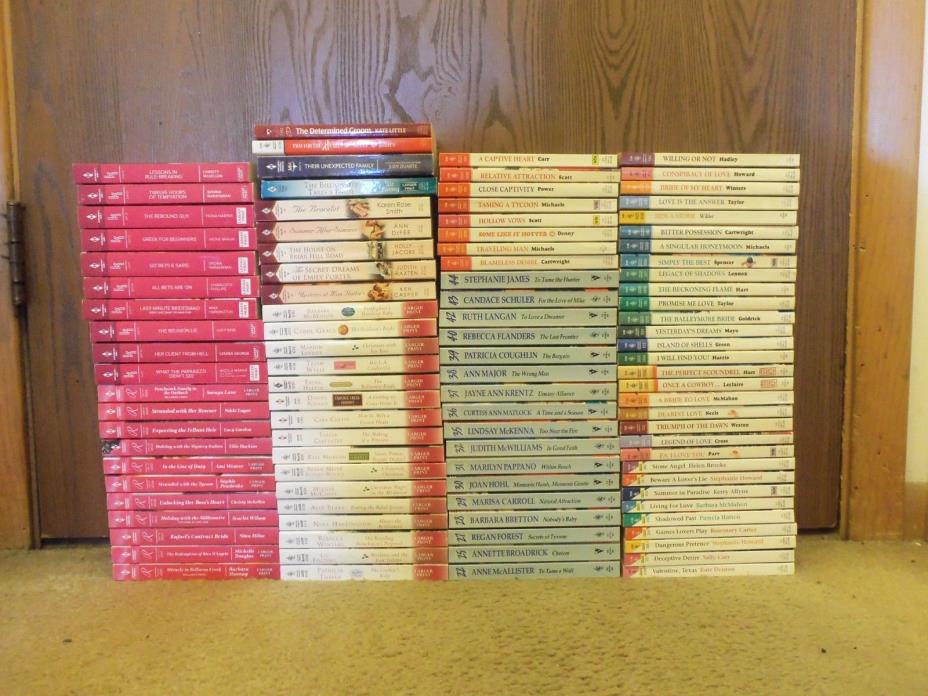 LOT OF 102 HARLEQUIN & SILHOUETTE ROMANCE BOOKS, NOVELS, ALL NEW