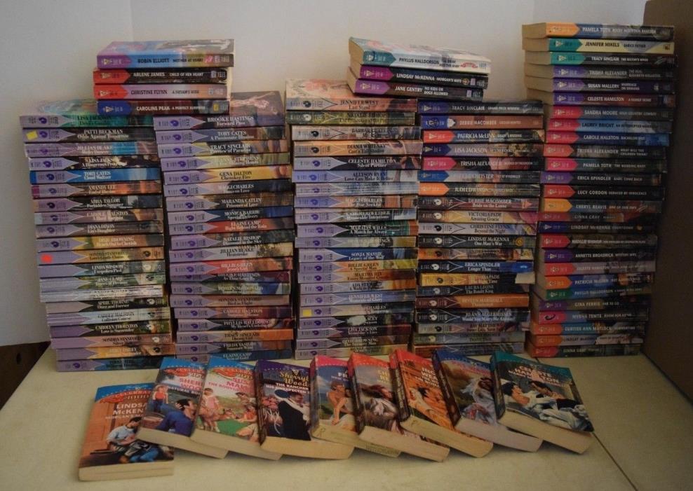 HUGE Lot (133) VINTAGE SILHOUETTE SPECIAL EDITION SERIES PURPLE COVER Books
