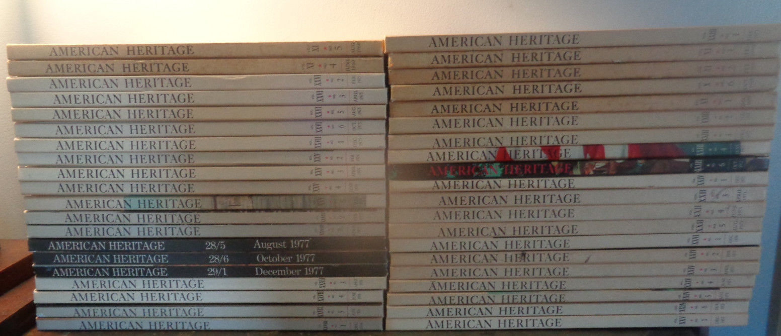 AMERICAN HERITAGE MAGAZINE 40 Volume Set Lot 1959-77 Home School Books History