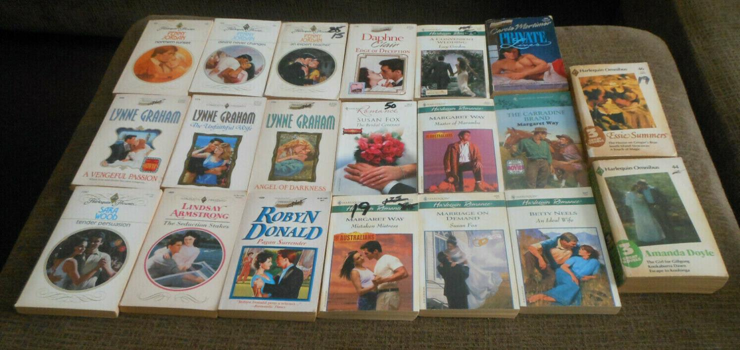 Lot of 20 Harlequin Romance Books Paperbacks