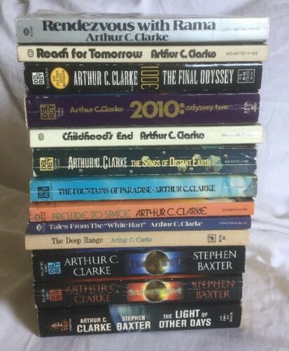 13 Arthur C. Clarke PBs Childhood's End, Fountains of Paradise, Time’s Eye, 3001