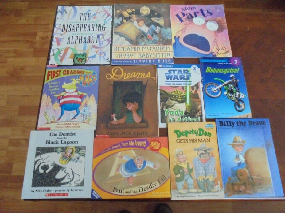 LOT of 11 Children's Books Learn to Read Picture Story One Hardback & Paperbacks