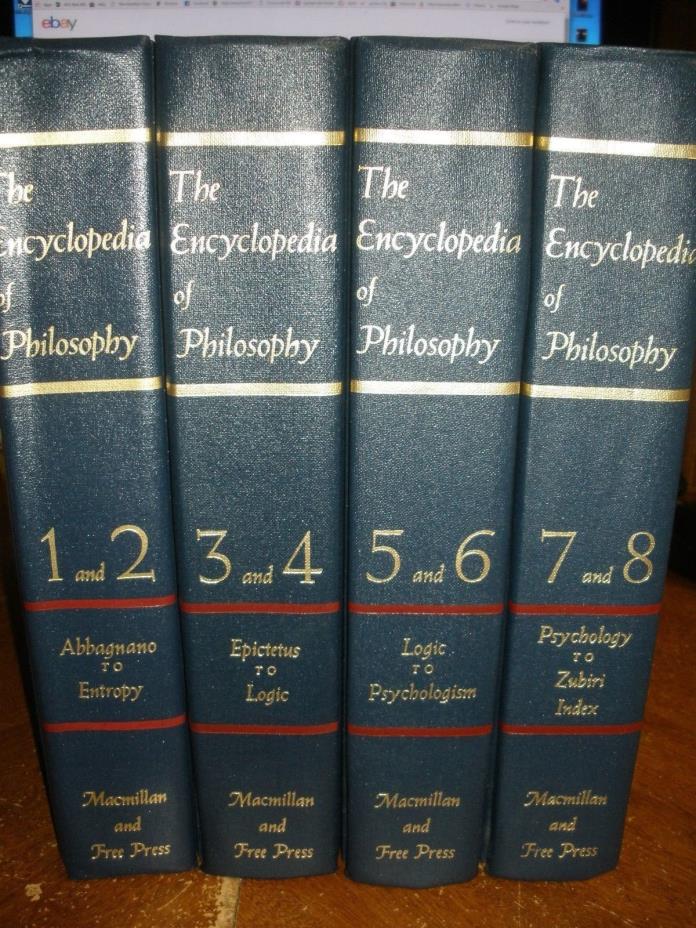The Encyclopedia of Philosophy: Volumes 1-8 Complete & Unabridged Hardcover