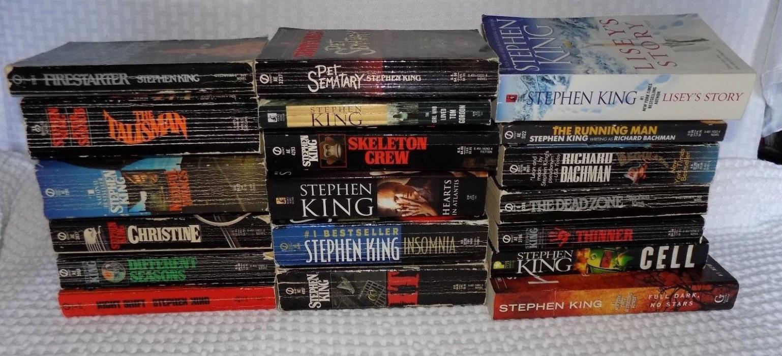 Large Lot Stephen King Horror Suspense It Cujo Christine Children of the Corn...