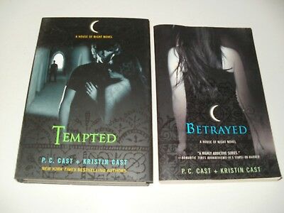 2 books by P.C. & Kristin Cast -Tempted and Betrayed - Free Shipping!