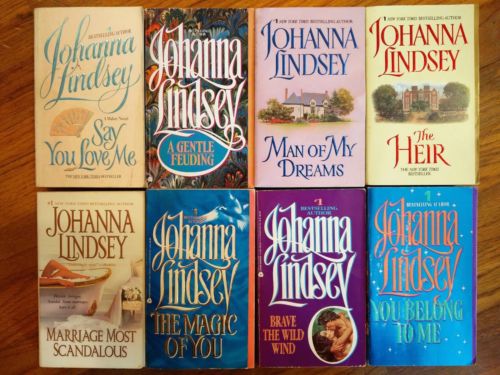 Johanna Lindsey lot of 22 paperback, romance historical fiction collection novel