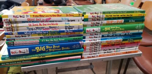 LOT OF 30 DR. SEUSS BOOKS, BRIGHT AND EARLY AND BEGINNER BOOKS