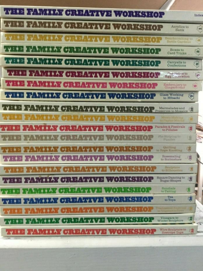 Lot Of 21 Books From The Family Creative Workshop Series