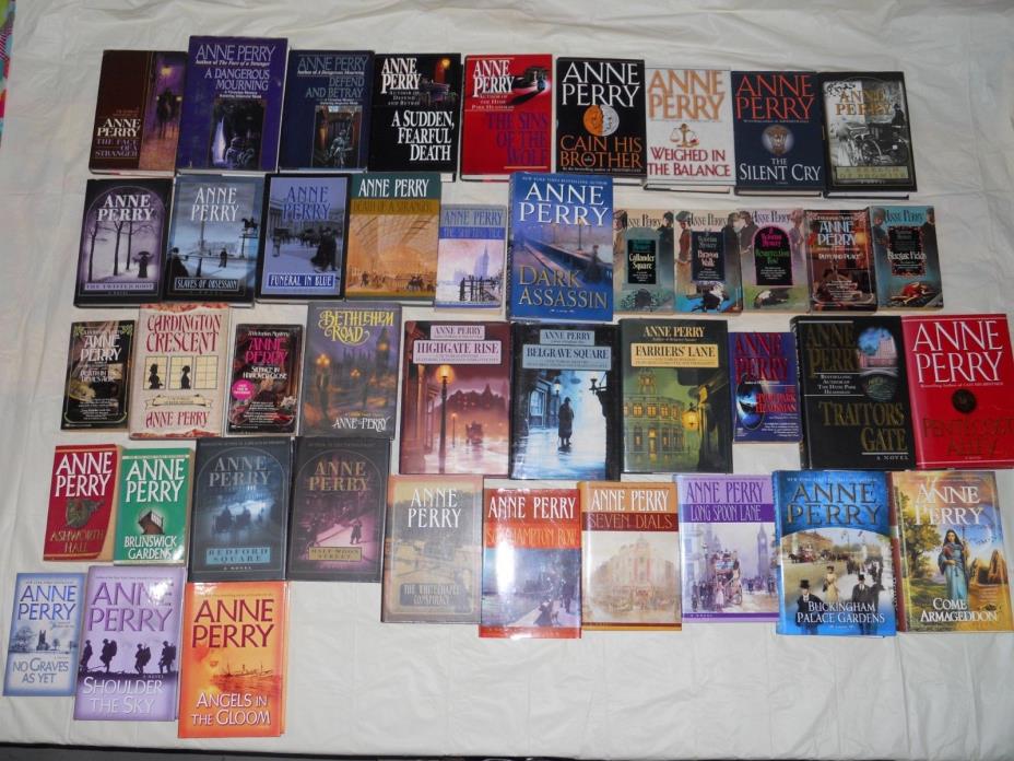 Huge Lot of 43 Anne Perry Novels Books William Monk Charlotte Thomas Pitt WW I