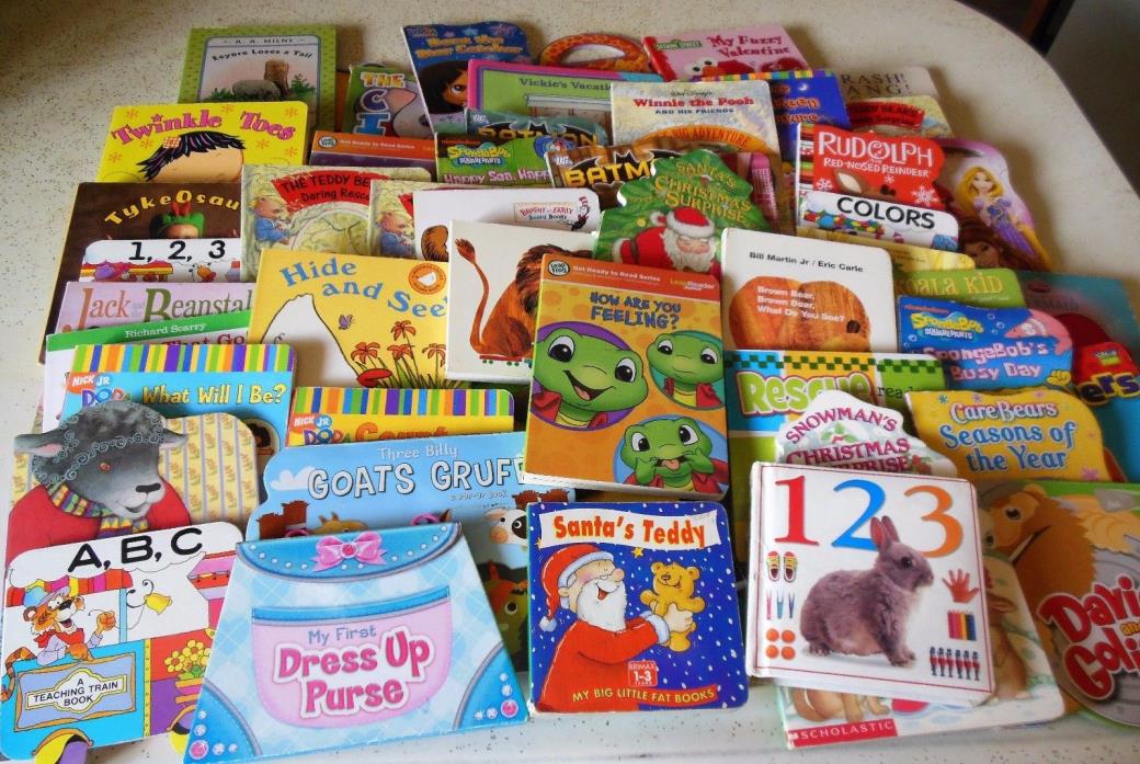50+Baby Board Books Preschool Pictures Dora Pooh Seuss+ Many More Good Variety