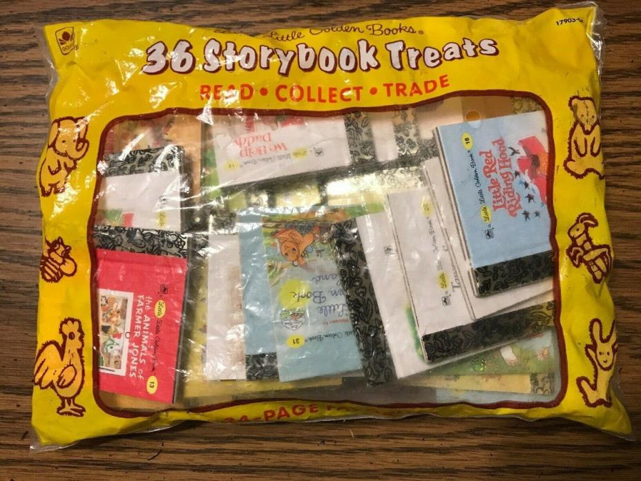 Lot of 36 Mini Little Little Golden Books 1993 SEALED IN BAG never opened