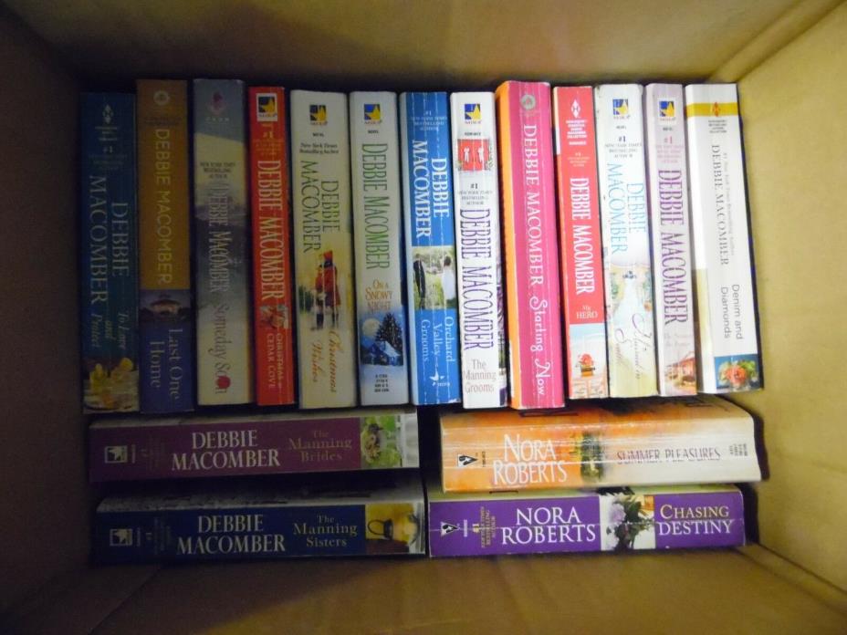 Large Lot of 37 Nora Roberts & Debbie Macomber Romance Paperback Books