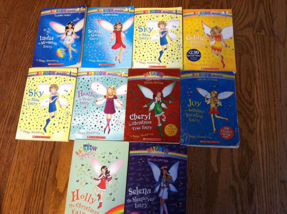 10 Rainbow Magic Little Apple children's chapter books A.R. paperback kid's lot