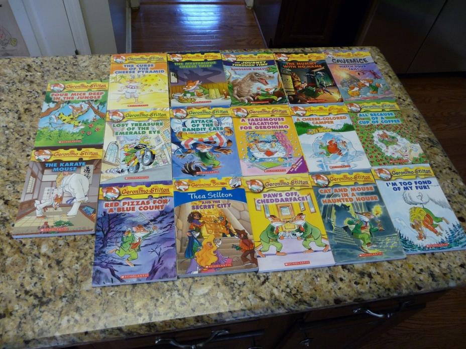 17 Geronimo Stilton book lot scholastic chapter children's A.R. paperback used