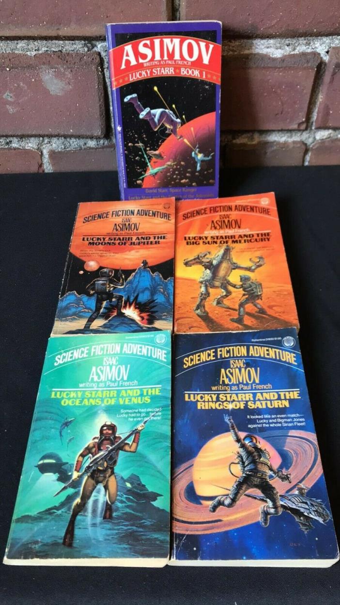 Complete Lucky Starr lot Paul French Isaac Asimov vintage science fiction