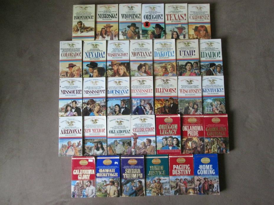 Lot of 33 DANA FULLER ROSS  Paperbacks, Complete WAGONS WEST & HOLTS DYNASTY