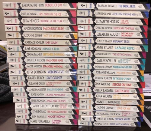 Romance Books Here Come The Grooms series lot of 40 assorted authors