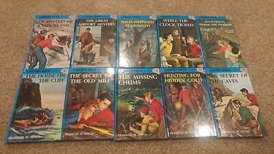 The Hardy Boys - 10 Mystery Book Set - Books 2-5, & 7-12 - Dixon - Fast Shipping
