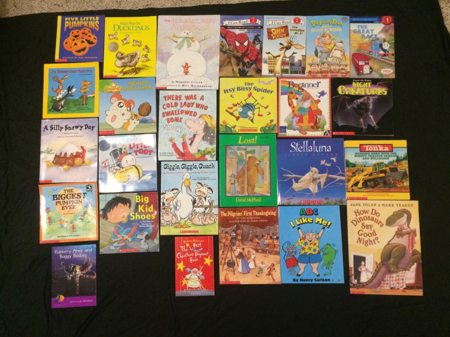 Lot of of 26 Scholastic Children Books Different Readers Levels