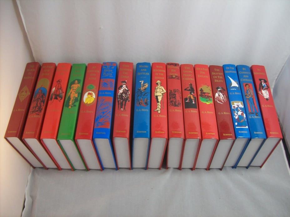 Lot of 16 G.A. HENTY Books -- 2002 Robinson Reprints