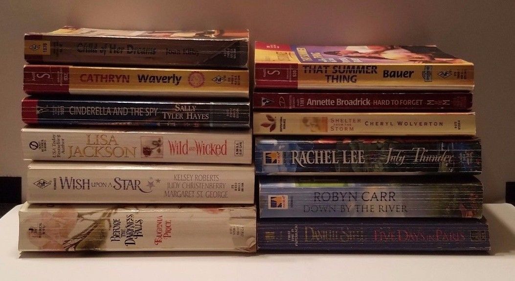 Lot of 12 Paperback Books, Romance