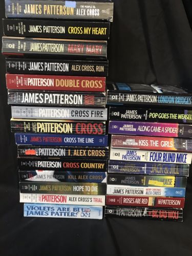 Lot of 25 James Patterson(Alex Cross Series 1-25) Complete Series pb Books